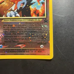 Pokemon Vintage Reverse Holo Swirl Promo #34 Entei WoTC Black Star - Image 4