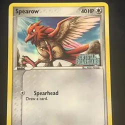 Spearow 61/100 Stamped Holo Common EX Crystal Guardians Pokemon TCG LP - Image 2