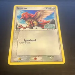Spearow 61/100 Stamped Holo Common EX Crystal Guardians Pokemon TCG LP - Image 3