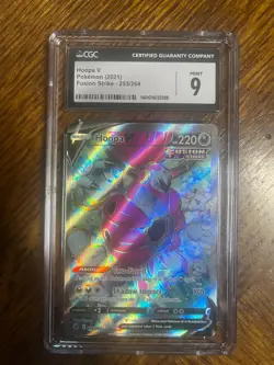 Pokemon TCG Hoopa V Fusion Strike 253/264 Holo Full Art - Graded CGC MINT 9 - Image 1