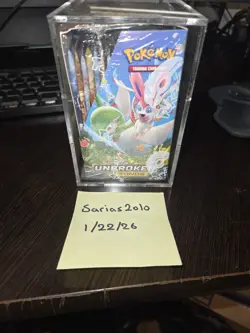 POKEMON SUN & MOON UNBROKEN BONDS BOOSTER BOX W/ ACRYCLIC CASE - Image 2
