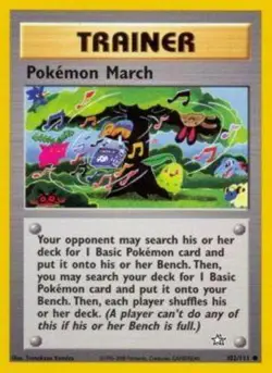 Pokemon March - 102/111 - Common - Unlimited Edition - NM - Neo Genesis - Image 1