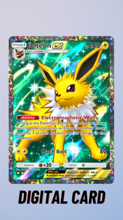 Jolteon EX Full Art Mega Rising Pokemon TCG Pocket 2 Star ⭐⭐(English) - Image 1