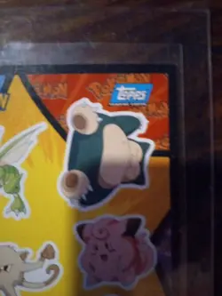 1999 Topps Pokemon The Movie Sticker Slyther Snorlax Clafairy - Image 3