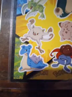 1999 Topps Pokemon The Movie Sticker Slyther Snorlax Clafairy - Image 5