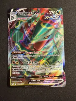 Pokemon TCG Rayquaza VMAX 102/159 Crown Zenith Holo - Image 1