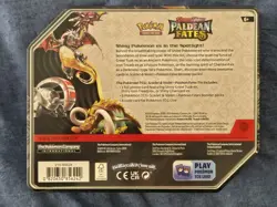 Pokemon TCG: Paldean Fates Shiny Charizard EX Tin Factory Sealed - Image 3