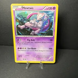 Pokemon Mewtwo TCG XY100 Cosmos Holo Black Star Promo NM - Image 1