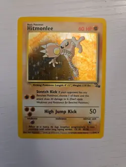 Pokemon TCG Hitmonlee 7/62 Fossil Holo Rare - Image 1