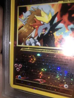 PSA 8 Entei HUGE SWIRL x2 2001 Pokemon 3 Movie Black Star Promo 34 Rare Vintage - Image 5
