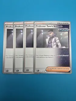 4x Professor Turo's Scenario 121/131 x4 - Prismatic Evolutions - Pokemon TCG - Image 1
