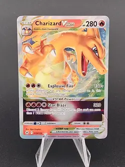 2023 Charizard VStar 019/159 Sword & Shield Crown Zenith Pokemon TCG A - Image 1