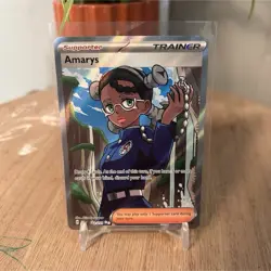 Pokemon TCG Amarys 132/131 Sv: Prismatic Evolutions Trainer Ultra Rare Holo - Image 1