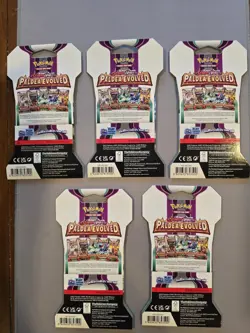 Pokemon Paldea Evolved Sleeved Booster Packs X5 - Image 2