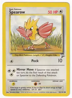 Spearow 92/130 - Base Set 2 - LP Common - Pokemon TCG - Image 1