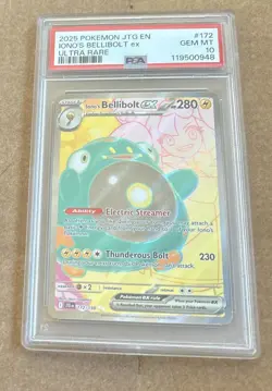 Iono’s Bellibolt ex 172/159 Journey Together Ultra Rare Full Art Pokemon PSA 10 - Image 1
