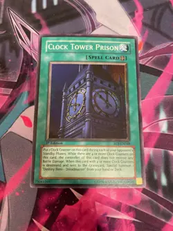 YUGIOH - CLOCK TOWER PRISON - SUPER RARE - 1ST ED - NM - EOJ - Image 1