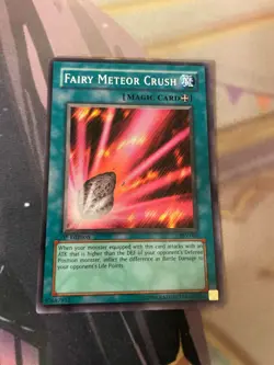 YUGIOH - FAIRY METEOR CRUSH - SUPER RARE - 1ST ED - LP - PSV - ORIGINAL - Image 1