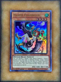 Yugioh Harpie Channeler LDS2-EN073 Ultra Rare 1st Ed GOLD NM - Image 1