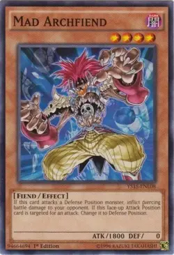 Mad Archfiend YS15-ENL08 1st Common Light Play Yu-Gi-Oh! DNA GAMES - Image 1