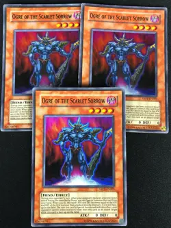 YUGIOH OGRE OF THE SCARLET SORROW ABPF-EN005 SUPER X3 (MP) ONE IS 1ST - Image 1