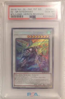 💎 Yugioh PSA 10 Hi-Speedroid Kitedrake 1st Edition Secret Rare 💎 - Image 1