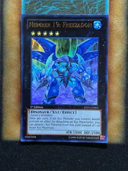 Yugioh Number 19: Freezadon ZTIN-EN003 Ultra Rare 1st Ed LP - Image 1