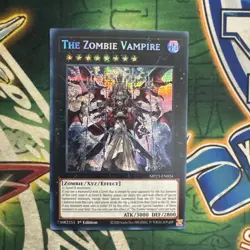 Yugioh! The Zombie Vampire MP23-EN024 Secret Rare 1st Edition NM - Image 1