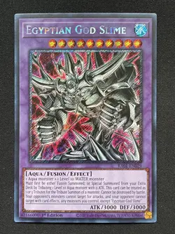 Yugioh Egyptian God Slime RA01-EN029 Platinum Secret Rare NM - Image 1