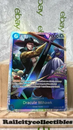 Dracule Mihawk OP09-048 SR Parallel Emperors in the New World One Piece English - Image 1