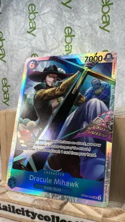 Dracule Mihawk OP09-048 SR Parallel Emperors in the New World One Piece English - Image 4