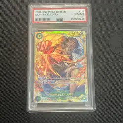 One Piece Op13-118 Carrying on his will Monkey.D.Luffy secret PSA 10 Gem Mint - Image 1