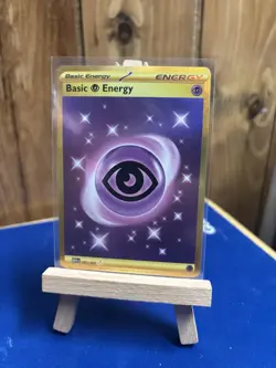 Pokemon Psychic Energy Gold Hyper Rare Holo Card 207/165 Mew En-151 - Image 1