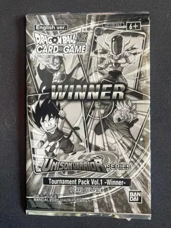 Dragon Ball Super Card Game Unison Warriors Tournament Pack Winner Pack 1 Sealed - Image 1