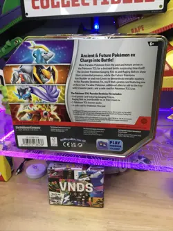 Pokemon Trading Card Games Paradox Destinies Raging Bolt ex Tin New Sealed - Image 2