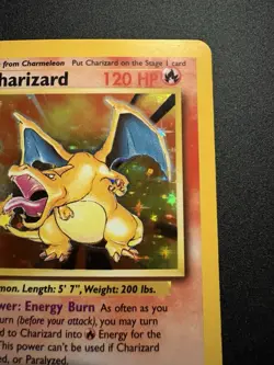 Pokemon TCG Vintage Charizard Holo Card 1999 Base Set 4/102, Vintage NM/LP - Image 3