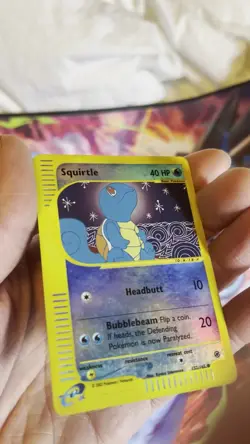 Squirtle 132/165 MP | E-Card Series: Expedition Base Set | Reverse Holo-vintage - Image 2