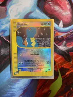 Squirtle 132/165 MP | E-Card Series: Expedition Base Set | Reverse Holo-vintage - Image 4