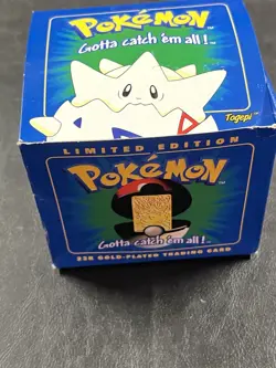 Pokemon Togepi 23k Gold-Plated Sealed Burger King 1999 Card & Ball - Image 2