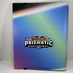 Pokemon Scarlet And Violet Prismatic Evolutions Trading Card Binder Evee - Image 2