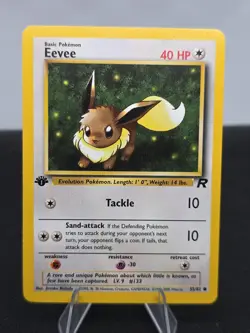 Pokemon TCG EEVEE - First Edition Team Rocket - 55/82 - WOTC Pokemon Card - - Image 1