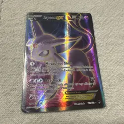 Pokemon TCG Espeon EX Full Art card, number 117/122, from 2016 XY: BREAKpoint - Image 1