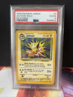 Joleen Jungle No Symbol Misprint Error Pokemon Card PSA 4 - Image 1