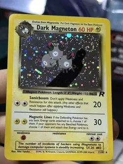 #4 Dark Magneton 11/82 Team Rocket 2000 Holo Rare WOTC Pokemon Card TCG - Image 5