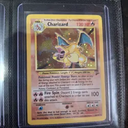 Pokemon Card Charizard Base Set 2 Holo - MP CGC 8 Mew promo - Image 1