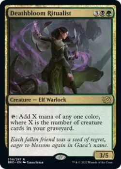 Deathbloom Ritualist - NM Foil R : The Brothers' War - Image 1