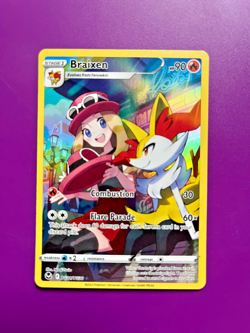 2 Trainer Gallery cards from Silver Tempest - Braixen TG01 & Druddigon TG09 - Image 1