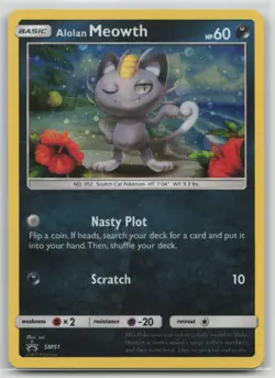 Pokemon Card Alolan Meowth - Promo SM Promos SM51 - Image 1