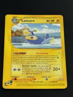 Lanturn 21/147 Aquapolis Regular Rare LP-NM Condition Pokemon Card - Image 1