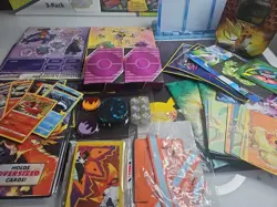 Pokemon TCG Lot - Cards Stickers Sleeves Binder Displays Notebooks Tin... - Image 1